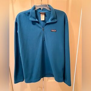Patagonia 1/4 Zip Men’s Fleece in Blue - Size Medium